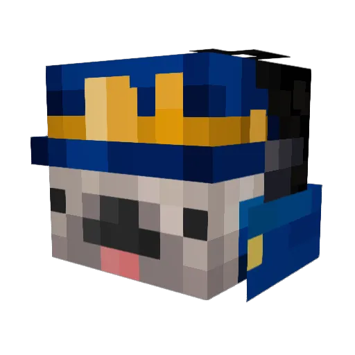 Frlo121 Minecraft avatar head, 3D render