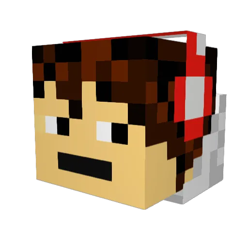 FroBoy121 Minecraft avatar head, 3D render