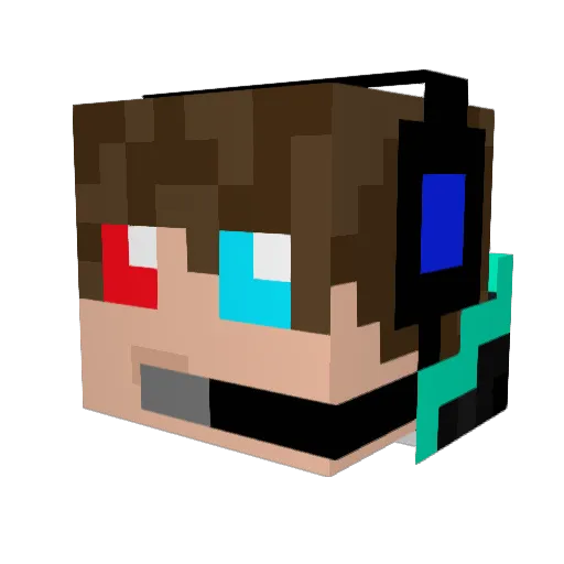 FroBro7957 Minecraft avatar head, 3D render