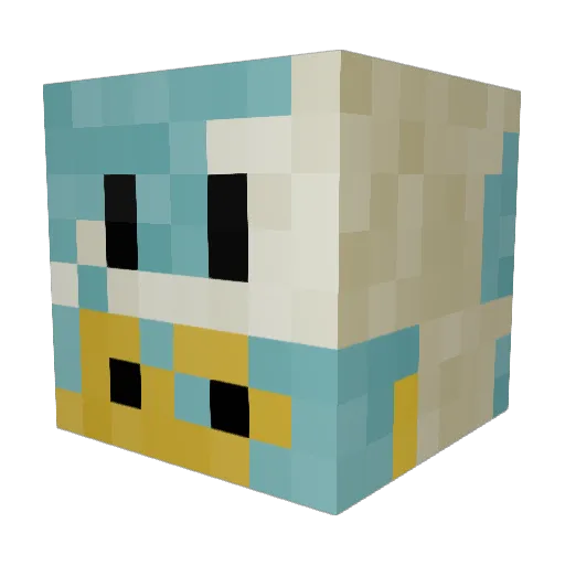 FroDucky Minecraft avatar head, 3D render