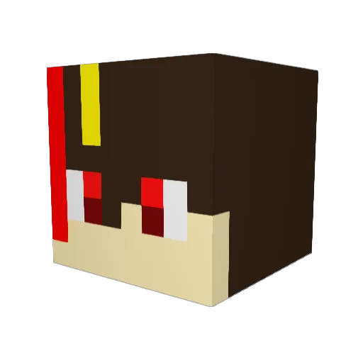 Frobo315 Minecraft avatar head, 3D render