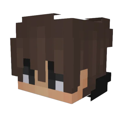 Frockey_ Minecraft avatar head, 3D render
