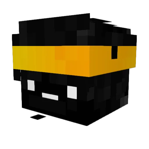 FrodeQ Minecraft avatar head, 3D render