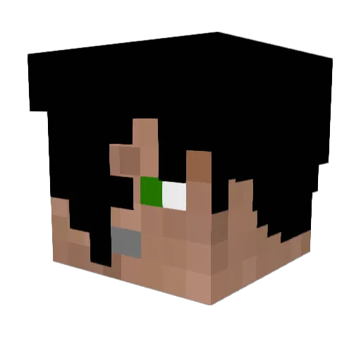 Frodijr Minecraft avatar head, 3D render
