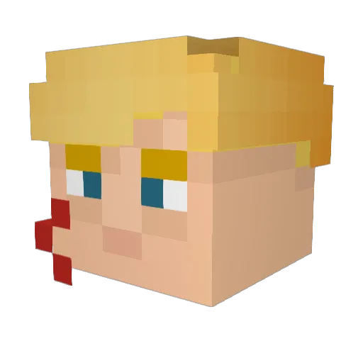 FrodoBaggin69 Minecraft avatar head, 3D render