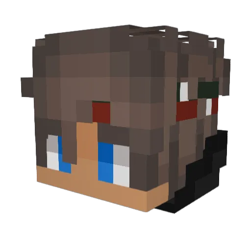 FroeLasse Minecraft avatar head, 3D render