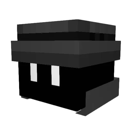 Frog030 Minecraft avatar head, 3D render