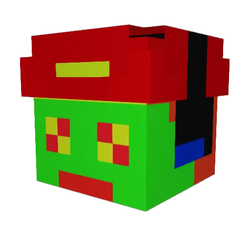 Frog1020 Minecraft avatar head, 3D render