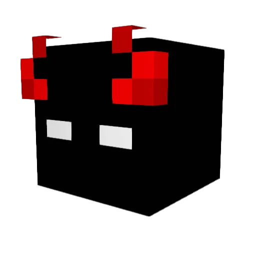 Frog1in Minecraft avatar head, 3D render
