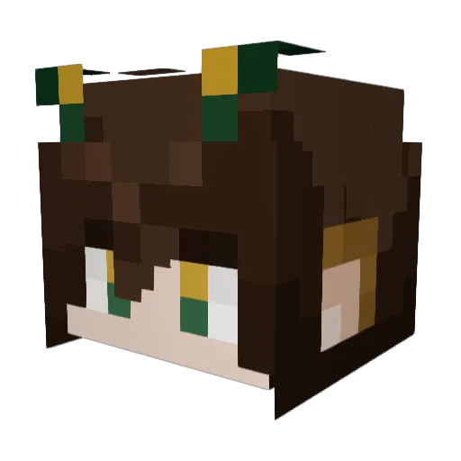 FrogBarrel Minecraft avatar head, 3D render