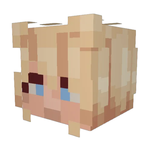 FrogGod Minecraft avatar head, 3D render