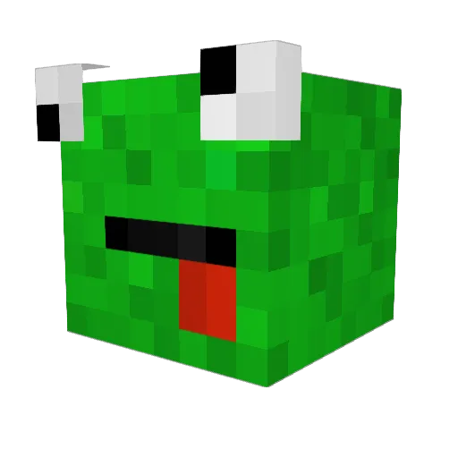 FrogKnight511 Minecraft avatar head, 3D render