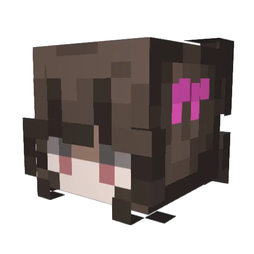 FrogLorddd Minecraft avatar head, 3D render
