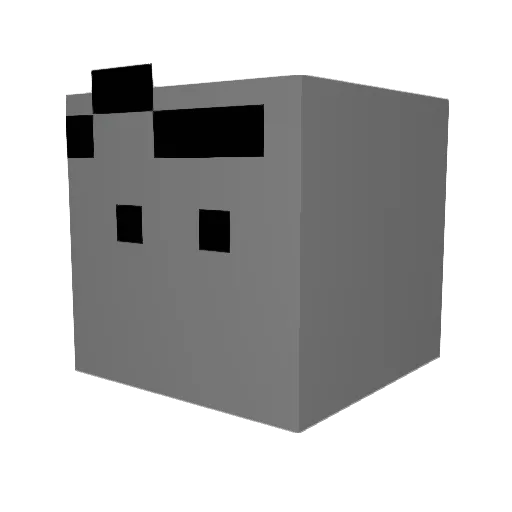 FrogRider Minecraft avatar head, 3D render