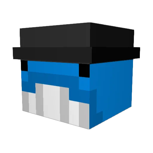 FrogSonOfFrog Minecraft avatar head, 3D render