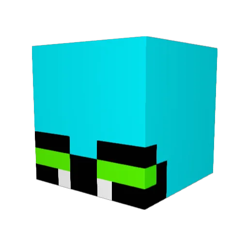 FrogTaisei Minecraft avatar head, 3D render