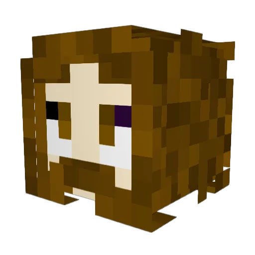 Frogatt Minecraft avatar head, 3D render