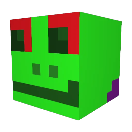 Frogg431 Minecraft avatar head, 3D render