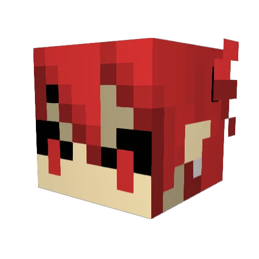 Froggeroni Minecraft avatar head, 3D render