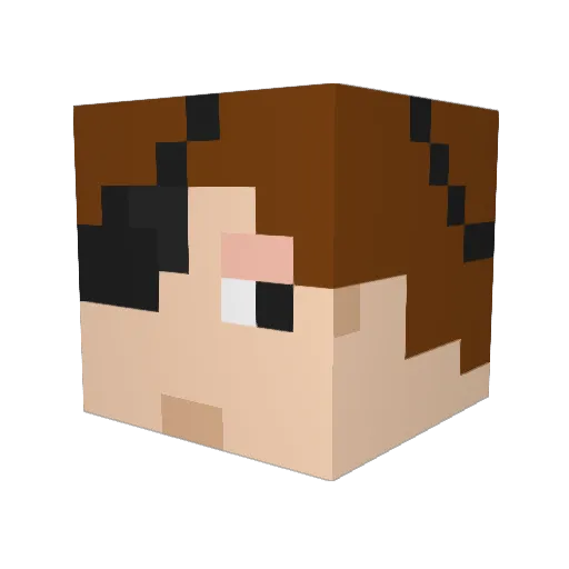 Froggie_Yo Minecraft avatar head, 3D render