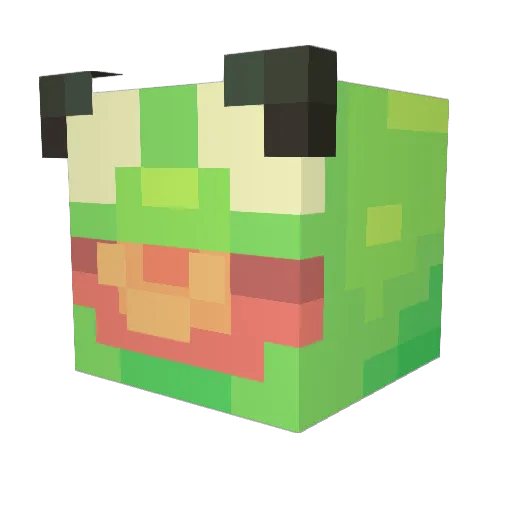 FroggoInaTux Minecraft avatar head, 3D render