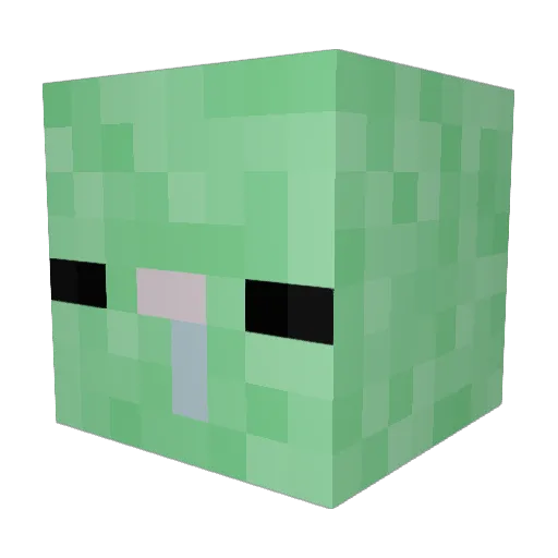 Froggy4sure Minecraft avatar head, 3D render