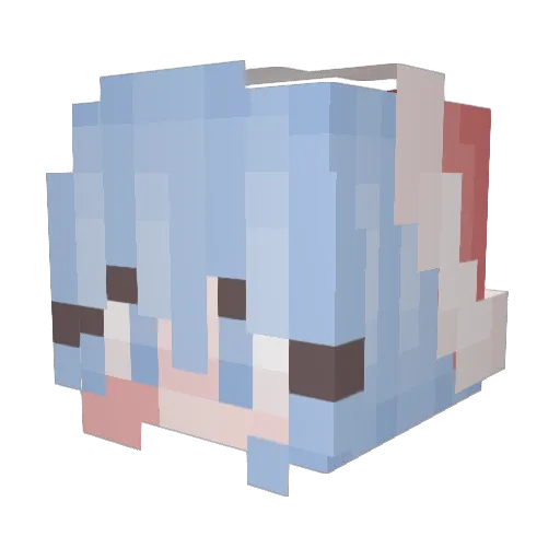 FroggyBarrTwitch Minecraft avatar head, 3D render