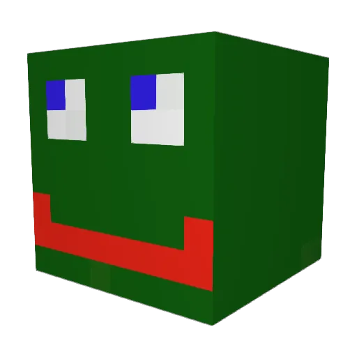 Froggyyt2 Minecraft avatar head, 3D render