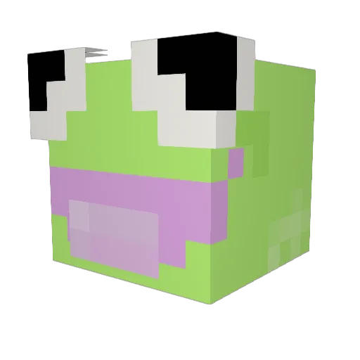 Froggz7_ Minecraft avatar head, 3D render