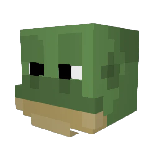Froghemoth Minecraft avatar head, 3D render