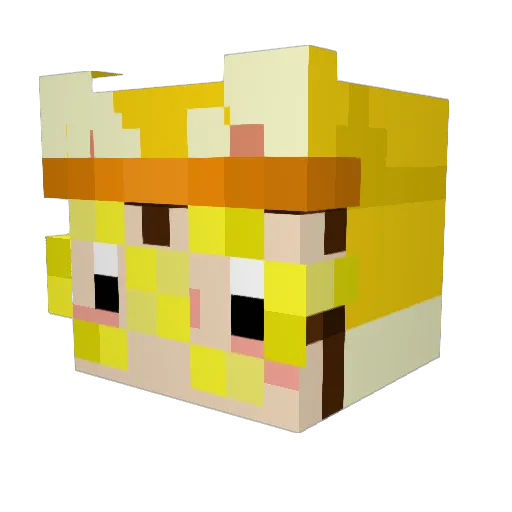 FrogieBred Minecraft avatar head, 3D render