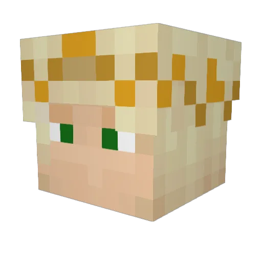 Frogly95 Minecraft avatar head, 3D render