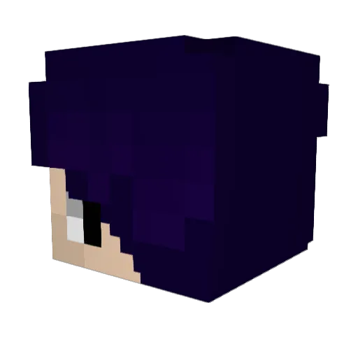 Frogman1214 Minecraft avatar head, 3D render