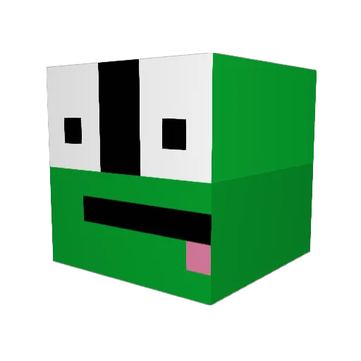 Frogman201311 Minecraft avatar head, 3D render
