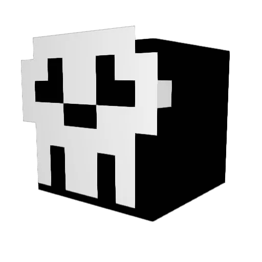 Frognawr Minecraft avatar head, 3D render