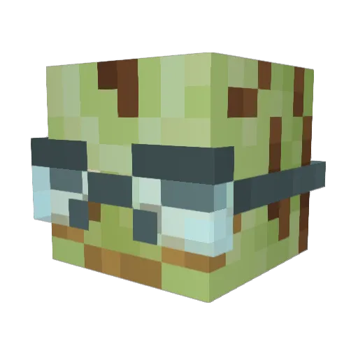 FrogofScience Minecraft avatar head, 3D render