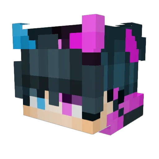 Frogpower1 Minecraft avatar head, 3D render