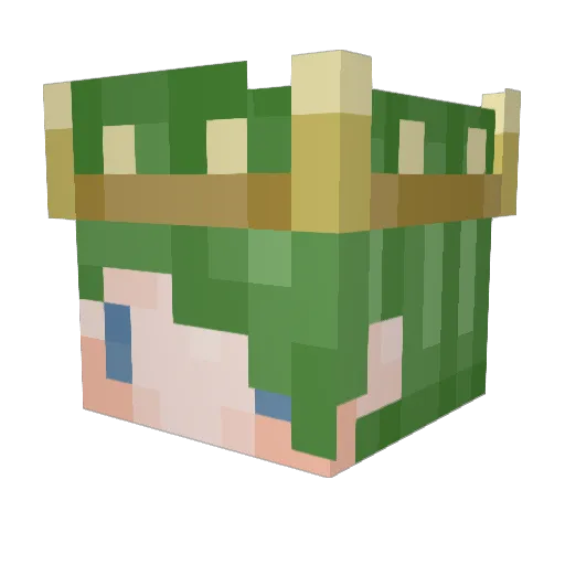 Frogs_GoRibbit Minecraft avatar head, 3D render