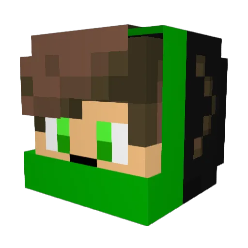 Frogsensei123 Minecraft avatar head, 3D render