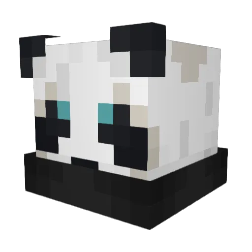 Frogushka Minecraft avatar head, 3D render