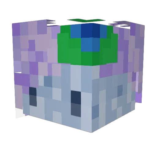 Frogwelder Minecraft avatar head, 3D render