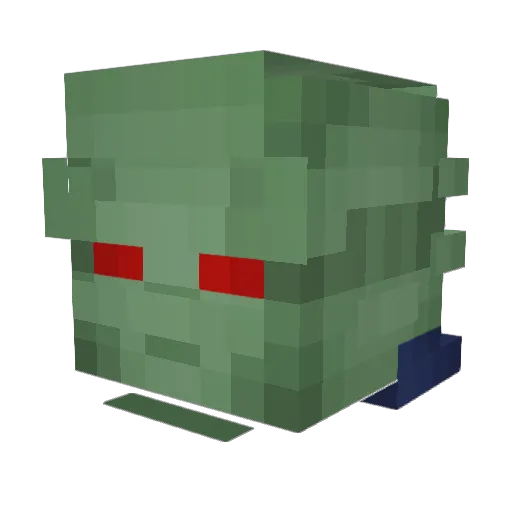 Froheads Minecraft avatar head, 3D render