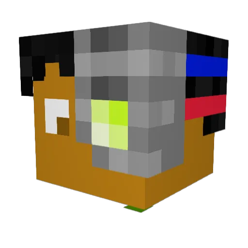 Froil Minecraft avatar head, 3D render