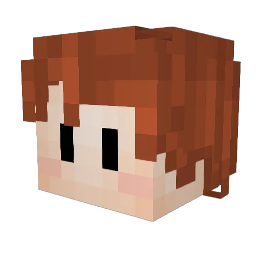 FromBagels Minecraft avatar head, 3D render