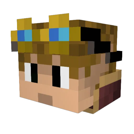 FromTheAbyss04 Minecraft avatar head, 3D render