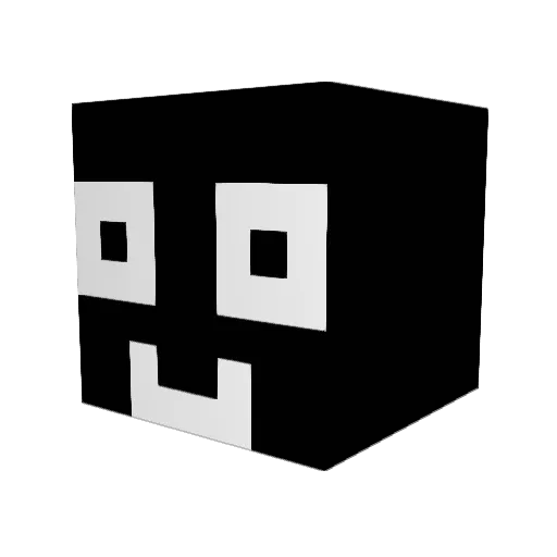 From_ Minecraft avatar head, 3D render