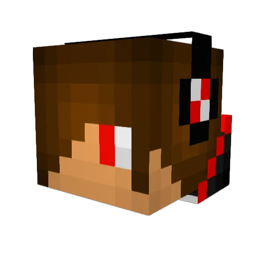 From_Dead Minecraft avatar head, 3D render