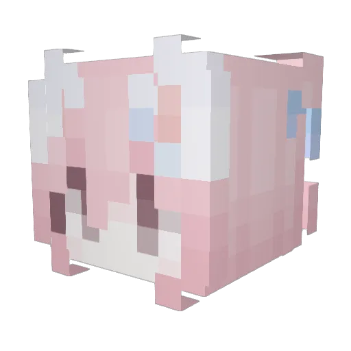 Fromage327 Minecraft avatar head, 3D render