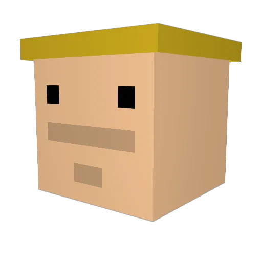 FromageDePied Minecraft avatar head, 3D render