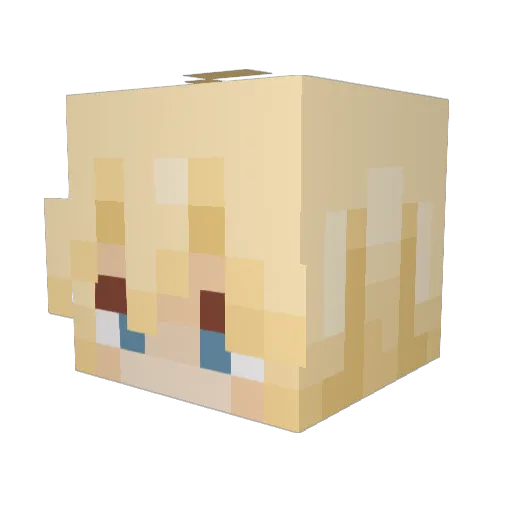 Fromero1R Minecraft avatar head, 3D render